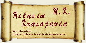 Milašin Krasojević vizit kartica